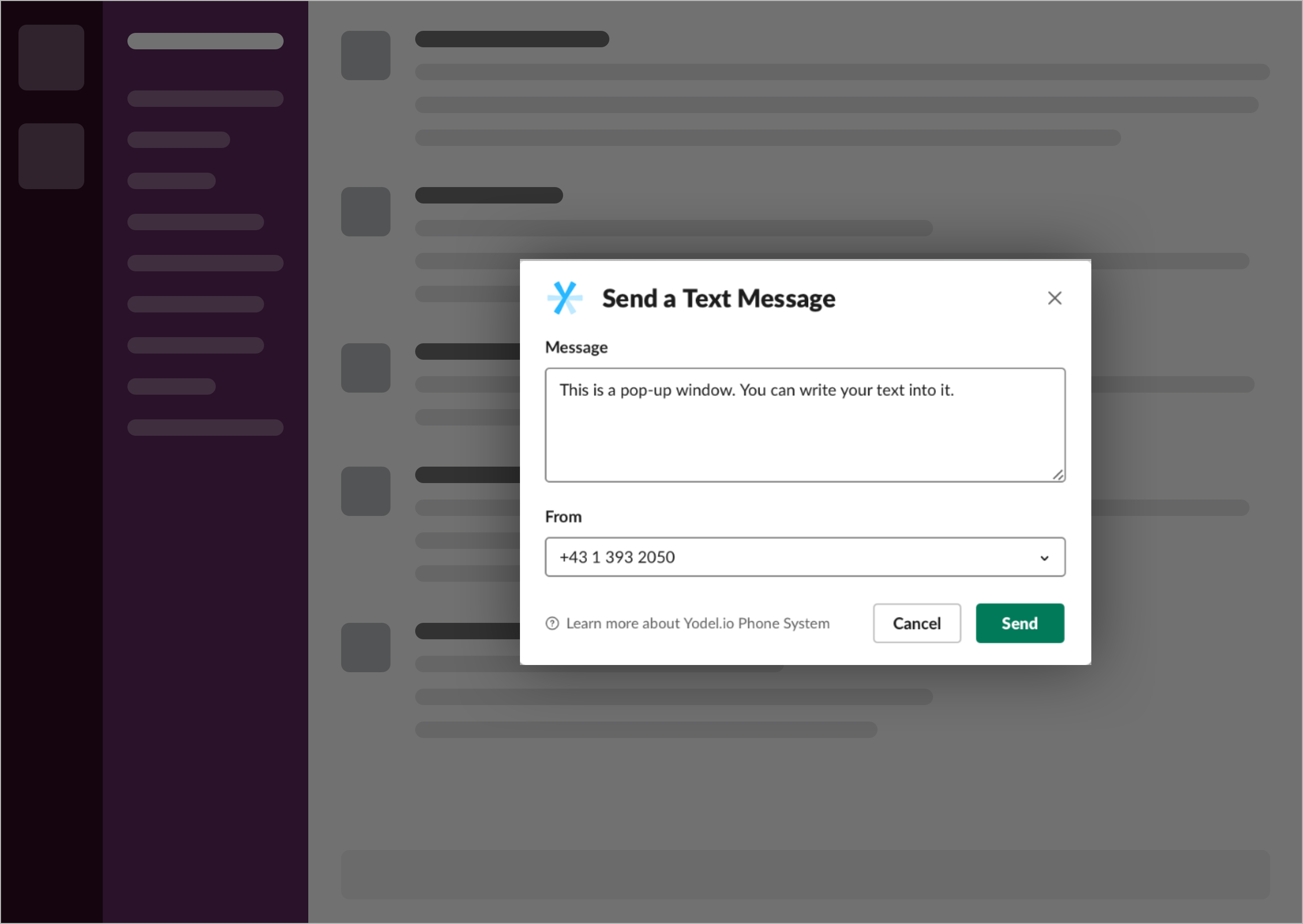Text Messages (SMS) in Slack