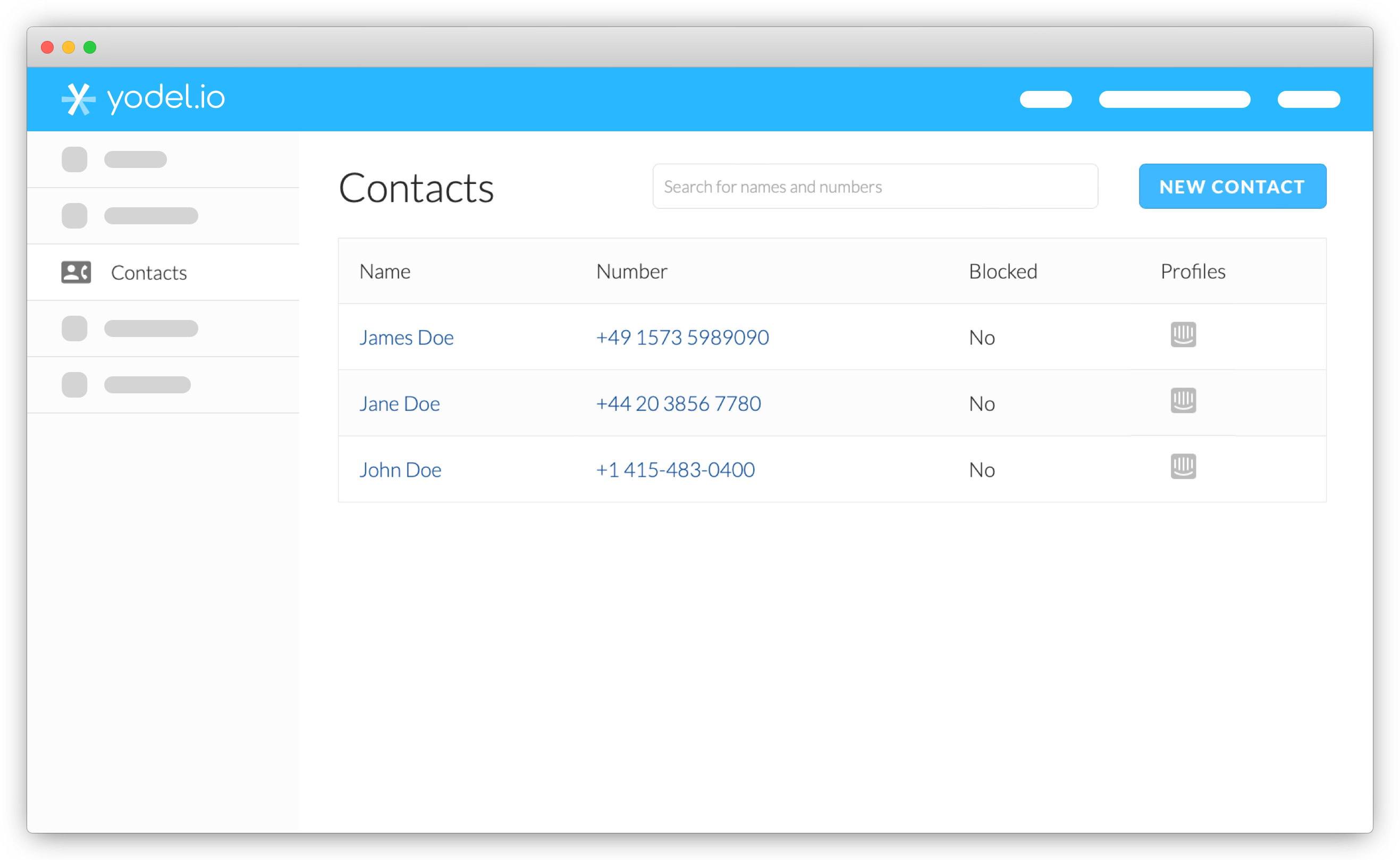 Sync contact information