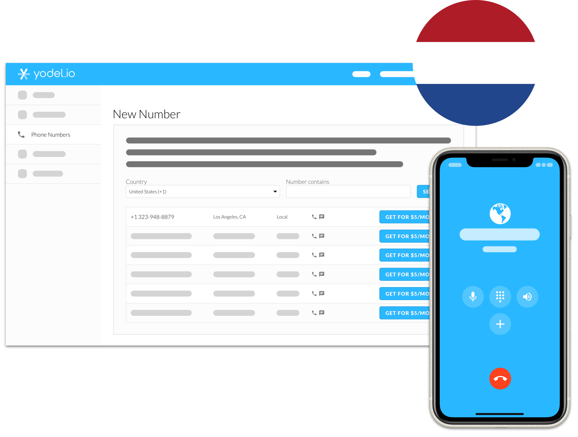 Virtual Number Netherlands — Get **Dutch Virtual Phone Number** with Yodel